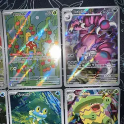 Pokemon TCG Illustration Rare Card Lot Of 8 - IR Mixed S&V-Mega Cards English - Image 5