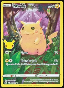 Pikachu 005/025 Celebrations 25th Anniversary Holo Rare Card NM - Image 1
