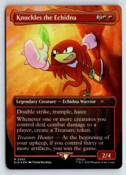 Knuckles the Echidna (Rainbow Foil) MTG Magic the Gathering M Secret Lair Drop - Image 1