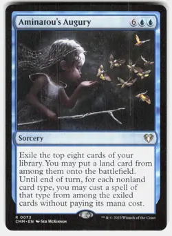 Aminatou's Augury 73 Rare Commander Masters Magic: The Gathering Lightly Played - Image 2