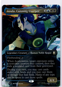 Azula, Cunning Usurper Borderless Foil NM MTG - Image 1