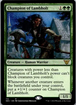 Champion of Lambholt 115 Commander: Kamigawa: Neon Dynasty Magic NM - Image 1