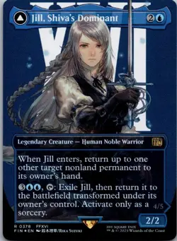 Jill, Shiva's Dominant (Borderless) 378 FINAL FANTASY MTG Foil NM - Image 1
