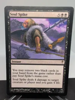 MTG Soul Spike 70/155 Coldsnap 2006 Rare Black Instant NM Free P&P (Excellent) - Image 1