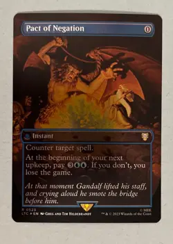 Pact of Negation foil (Borderless) Commander LOTR Hildebrant - Image 1