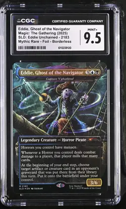 CAPTAIN N'GHATHROD Secret Lair Foil Eddie Unchained CGC 9.5 MTG Iron Maiden - Image 1