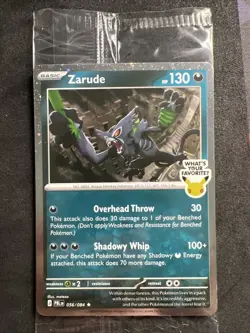 Zarude Pitch black promo gamestop NEW SEALED - Image 1