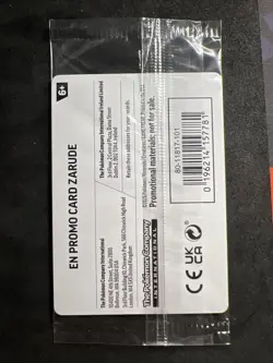 Zarude Pitch black promo gamestop NEW SEALED - Image 2