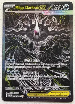 Mega Darkrai EX SIR Holo 116/084 Pitch Black English Pokemon Card - Image 1