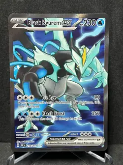Black Kyurem ex 218/191 Ultra Rare Surging Sparks Pokemon Holo Near Mint - Image 1