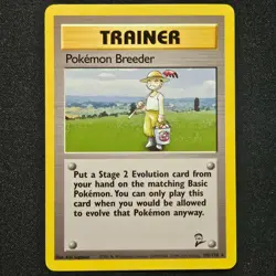 Pokemon POKEMON BREEDER 105/130 BASE SET 2 - Image 1