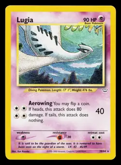 LUGIA 20/64 RARE NEO REVELATION POKEMON UNLIMITED MP - Image 1