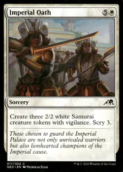 Imperial Oath 017/302 Kamigawa: Neon Dynasty MTG Magic the Gathering card - Image 1