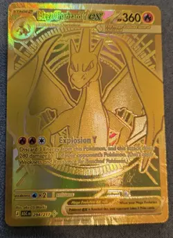 Mega Charizard Y EX Gold 294/217 ME Ascended Heroes POKEMON TCG - Image 1