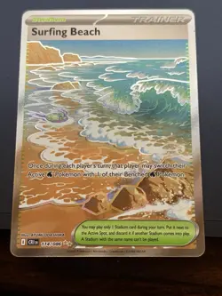 Pokemon TCG Surfing Beach Illustration Rare 114/086 Chaos Rising - Image 1