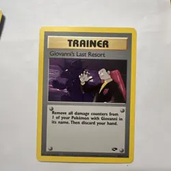 Pokemon Card - Giovanni's Last Resort Gym Challenge 105/132 Rare - Image 1
