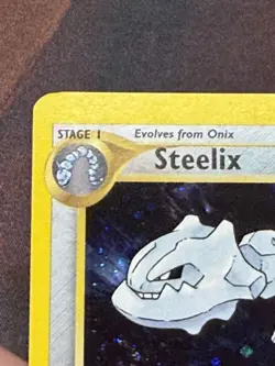 Pokemon TCG 1st Edition Steelix 15/111 Neo Genesis Holo Vintage Rare LP Swirl!!! - Image 4