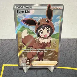 Pokemon TCG: Poke Kid 070/072 Shining Fates Ultra Rare Full Art Holo - Image 1