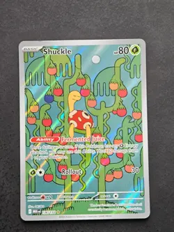 Shuckle 136/132 Mega Evolution Pokemon Holo Lightly Played -edge damage- - Image 1