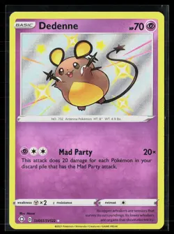 Dedenne SV051/SV122 Shiny Rare Shining Fates Shiny Vault Pokemon NM - Image 1