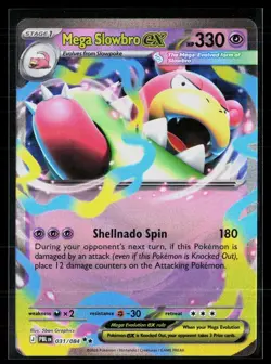 Mega Slowbro ex 031/084 5ban Graphics Double Rare Pitch Black Pokemon NM - Image 1