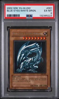 Yu-Gi-Oh Starter Deck Kaiba Blue-Eyes White Dragon SDK-001 PSA 6 - Image 1