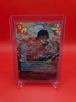 One Piece TCG English OP16-118 Portgas D Ace Alt Art Parallel - Image 1