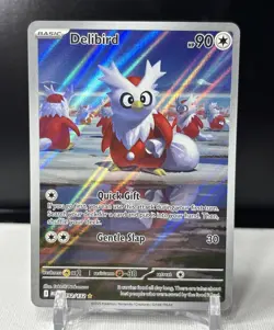 Pokemon Delibird 152/132 Mega Evolution Illustration Rare Card NM - Image 1