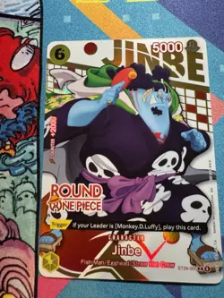 Jinbe ST29-005 (ENGLISH) - One Piece x Round 1 Exclusive Promo Card NM - Image 1