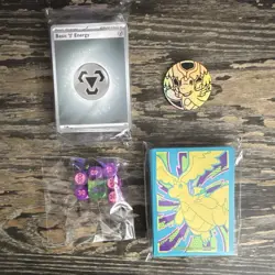 Mega Evolution - Ascended Heroes: Card Sleeves + Dice + Coin + Energy Cards - Image 1