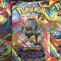 8 Nintendo Pokemon TCG Mega Evolution Phantasmal Flames Booster Pack, 10 Cards - Image 4
