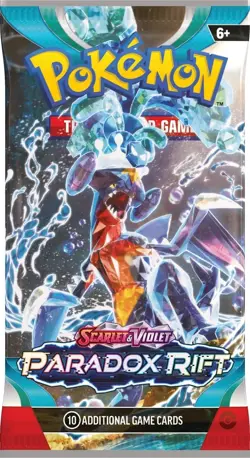 new sealed 1 ONE Pokemon TCG Scarlet & Violet Paradox Rift Booster Pack 10 Cards 820650853999 - Image 1