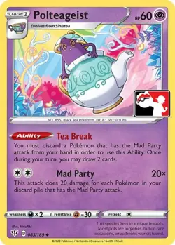 Polteageist - 083/189 - Uncommon Holo LP, English Prize Pack Series Cards - Image 1