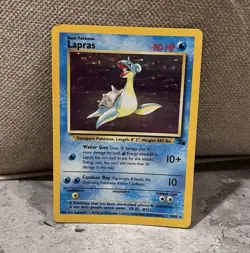 Pokemon holo Card Lot Base Set/2/fossil English Lapras Zapdos Nidoking Ninetails - Image 1