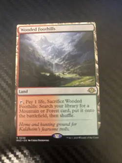 MTG Wooded Foothills Card #236 Modern Horizons 3 Regular - Image 1