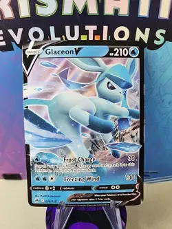 Glaceon V 038/159 NM -Ultra Rare Pokemon Card- Crown Zenith - Image 1