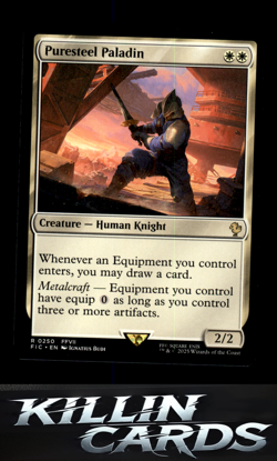 Puresteel Paladin 250 Magic R Commander: FINAL FANTASY Card NM - Image 1