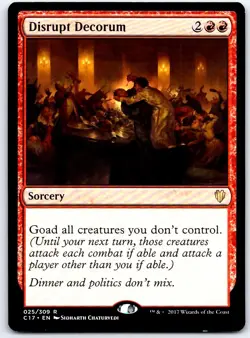 Disrupt Decorum 25 R Commander 2017 MTG LP - Image 1