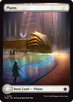 4 x Plains (0283) - Foundations - Common - Basic Land Full Art - Image 1