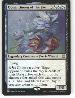 Oona, Queen of the Fae R Commander: Zendikar Rising 98 NM - Image 1