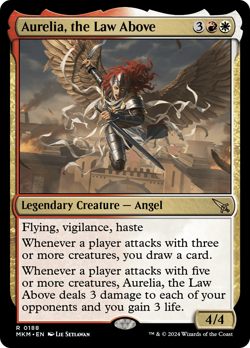 x4 Aurelia, the Law Above MKM MTG 188 RARE M/NM 4x - Image 1