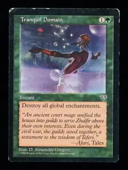 * * 1x Tranquil Domain x1 * * Mirage MTG HP Heavily Played - Image 1