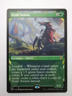 MTG Scute Swarm (ZNR) Zendikar Rising (Showcase) Regular Rare 308 - Image 1