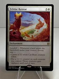 Felidar Retreat 16 Rare Zendikar Rising Lightly Played - Image 1
