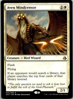 Aven Mindcensor 5 Rare Amonkhet Magic: The Gathering Lightly Played - Image 1