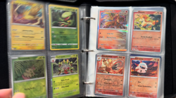 Pokemon Card Binder Lot - 224 Cards (52 Holo/FA/ex) S&V Era - Zip PokeBall Case - Image 2