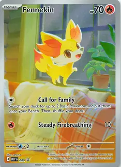 Fennekin 080 Holo Promo ME: Mega Evolution Promo Pokemon Near Mint - Image 1