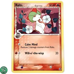 Pokemon TCG Ralts 61/101 Non-Holo Delta EX Dragon Frontiers NM Near Mint - Image 1