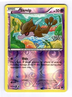 Skrelp XY - BREAKpoint #63 (2016) Common Reverse Holo NM Pokemon - Image 1