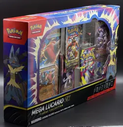 Pokemon TCG Mega Lucario ex Premium Figure Collection Box Factory Sealed - Image 1